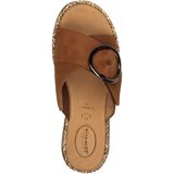 Tamaris - 8-87207-44 Muiltjes - Cognac - Leer - Multi-Verstelbaar