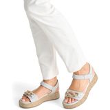 TAMARIS - Comfort Damessandalen - Wit - Sleehak - Hallux-vriendelijk