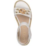 TAMARIS - Comfort Damessandalen - Wit - Sleehak - Hallux-vriendelijk