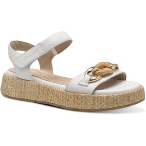 TAMARIS Comfort Damessandalen - Wit - Sleehak - Hallux-vriendelijk