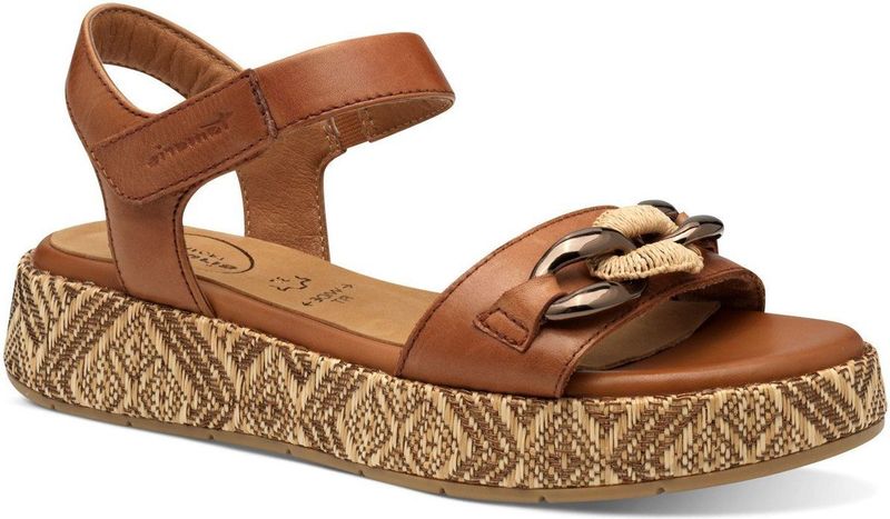 TAMARIS Comfort - Damessandalen - Cognac - Hoogwaardig Materiaal