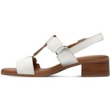 Tamaris - Sandalen - Wit/Zilver - Leer