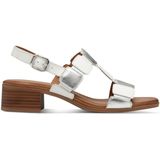 Tamaris - Sandalen - Wit/Zilver - Leer