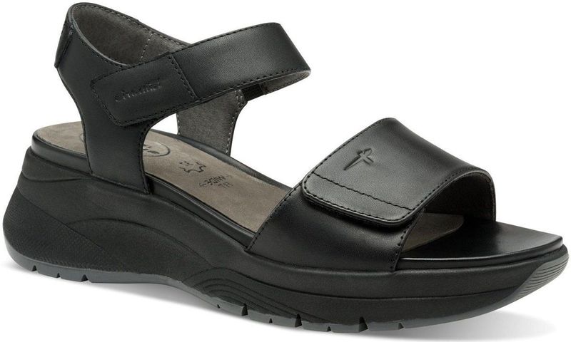 TAMARIS Comfort Sandalen - Zwart - Effen - Hallux-Vriendelijk