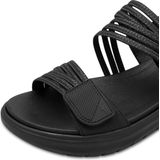 TAMARIS - Comfort MultiAdj Sandalen - Zwart - Vegan Materiaal