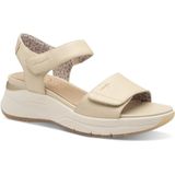 Tamaris - Damessandalen - Beige - Verstelbaar - Comfortabel