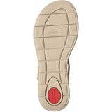 TAMARIS Comfort Platte Sandalen - Cognac - Kam - Hallux-Vriendelijk