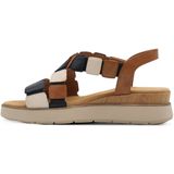 TAMARIS Comfort Platte Sandalen - Cognac - Kam - Hallux-Vriendelijk