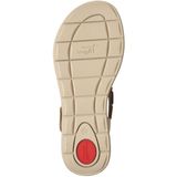 Tamaris - 1-28345-44 - Sandalen - Zwart - Beige - Sleehak 6,5 cm