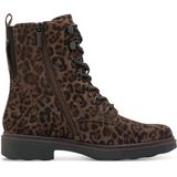 TAMARIS - Comfort Lace Boot - Halflange Laarzen - Dark Leopard