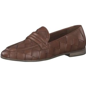 Marco Tozzi Dames 2-2-24200-28 lederen slipper, cognac antic, 38 EU