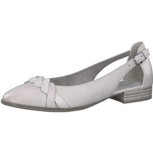 Marco Tozzi Dames 2-2-22106-28 lederen ballerina ballerina's, lila, 37 EU