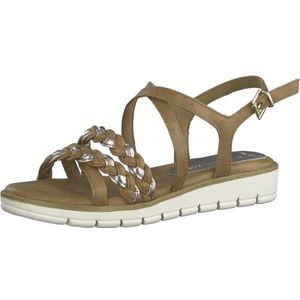 Marco Tozzi Damessandalen 2-2-28608-28, Cognac Kam, 37 EU