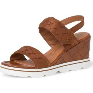 MARCO TOZZI 2-2-88301-28 sleehak sandalen voor dames, bruin (chestnut), 39 EU