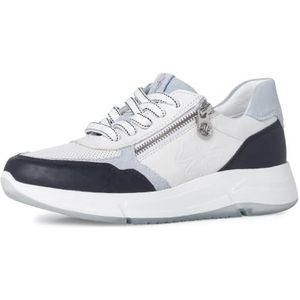 MARCO TOZZI 2-2-83700-28 Leren sneakers voor dames, White Navy Com, 40 EU