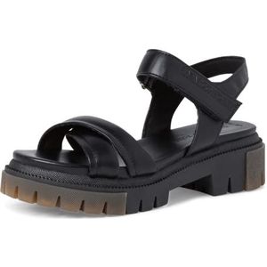 MARCO TOZZI 2-2-28518-28 Damessandalen met hak, zwart, 39 EU