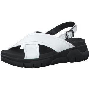 Marco Tozzi Dames 2-2-28761-28 sandalen, wit, 40 EU