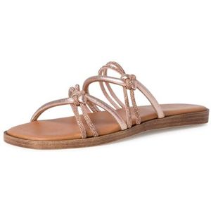 MARCO TOZZI 2-2-27157-38 Platte damessandalen, Roze met kam, 38 EU