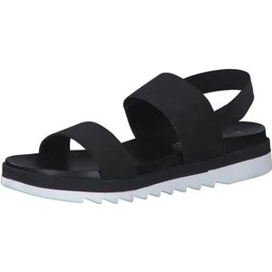 Marco Tozzi 2-2-28413-38, lage sandalen voor dames, zwart, 38 EU, zwart, 38 EU
