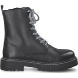 Marco Tozzi - Enkellaarsjes - Zwart - Wol