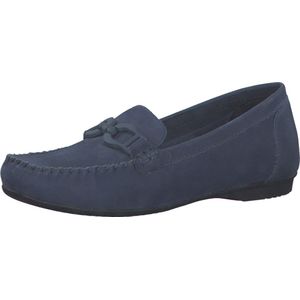 Marco Tozzi Dames Instapper - 24203-893 Blauw - Maat 41