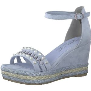 MARCO TOZZI 2-2-88303-20 Damessandalen met sleehak, Lt Blue., 41 EU