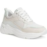 Marco Tozzi - Sneakers - Wit - Textiel - Sportieve Dames Sneakers