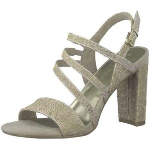MARCO TOZZI Heeled Sandal by Guido Maria Kretschmer 2-28391-42 dames, Dune Metallic 2023, 36 EU