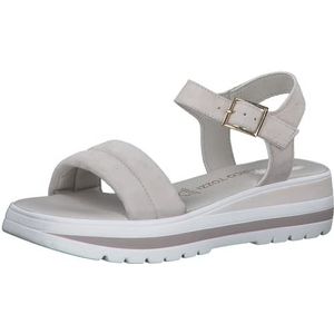 MARCO TOZZI 2-2-28780-20 Damessandalen met sleehak, pebble, 40 EU