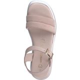 Marco Tozzi - Flat Sandalen - Roze - Leer/Synthetisch