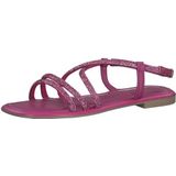 Marco Tozzi - Damessandaal - Roze - Glitter - Imitatieleer