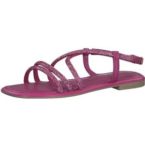 Marco Tozzi - Damessandaal - Roze - Glitter - Imitatieleer