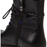 MARCO TOZZI MT Feel and Leather Dames Lace Boot Flat - BLACK