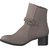 MARCO TOZZIeather upper and Feel Me insole Dames Boot Heel - TAUPE NUBUCK