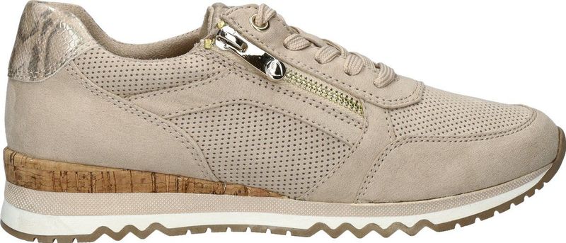 Marco Tozzi - 2/281-41 Sneaker - Dune Combi - Textiel/Synthetisch - Uitneembare Binnenzool