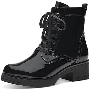 MARCO TOZZI dames 2-25262-41 Lace Boot Heel, Black Patent, 37 EU