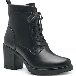 MARCO TOZZI MT Vegan, Feel Me insole Dames Lace Boot Heel - BLACK - Maat 41