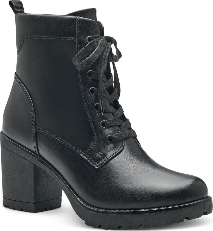 MARCO TOZZI - 2-25204-41 - Enkellaarsjes - Zwart - Blokhak