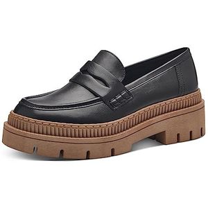 MARCO TOZZI Dames 2-24707-41 Slipper, zwart/natuur