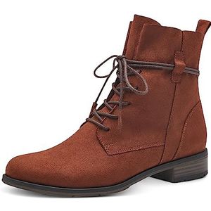 MARCO TOZZI dames 2-25112-41 Lace Boot Flat, Cognac, 37 EU