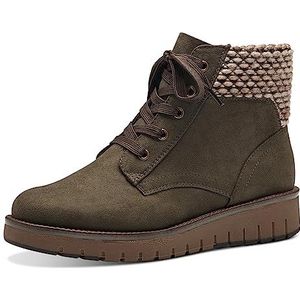 MARCO TOZZI dames 2-25228-41 Lace Boot Flat, Khaki Comb, 42 EU