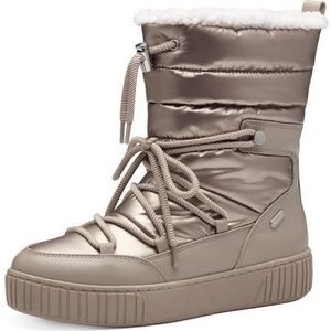 MARCO TOZZI dames 2-26298-41 Warmlined Lace Boot, Taupe Metallic, 37 EU