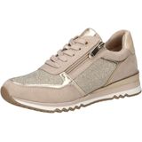 Marco Tozzi Sneakers - Beige - Textiel - Rubber Zool
