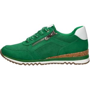 Marco Tozzi Perfo Sneakers groen Textiel