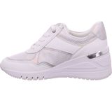 Marco Tozzi - 23743-197 Sneaker - Wit/Zilver - Synthetisch Materiaal