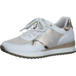Marco Tozzi - 23714 - Sneakers - Wit - Gouden Details