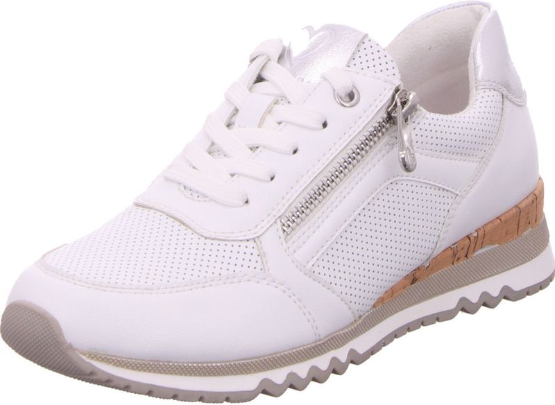 MARCO TOZZI Marco Tozzi Damessneakers, zachte binnenzool, uitneembare binnenzool, veganistisch, 2-23782-41, sneakers voor dames, Witte kam, 41 EU