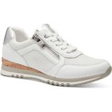 Marco Tozzi - 2/282-20 - Damesschoen - Wit - Imitatieleer - Vetersluiting en Ritssluiting