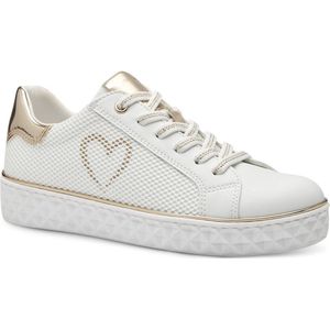 MARCO TOZZI Marco Tozzi By Gmk, sneakers, zachte binnenzool, zachte binnenzool, 2-83700-42 sneakers voor dames, Witte kam