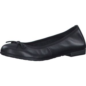 MARCO TOZZI premio Leather, Insole Leather + Feel Me Dames Ballerina's - BLACK - Maat 38